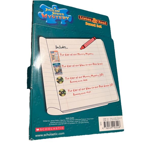 A Jigsaw Jones Mystery Listen & Read Boxed Set Mummy Ghost 2 Books 2 CDs Chapter - Picture 3 of 7